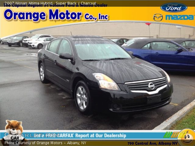 2007 Nissan Altima Hybrid in Super Black