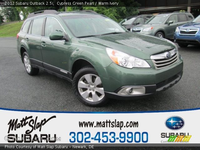 2012 Subaru Outback 2.5i in Cypress Green Pearl
