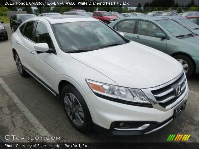 2013 Honda Crosstour EX-L V-6 4WD in White Diamond Pearl