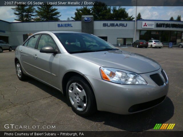 2007 Pontiac G6 Sedan in Liquid Silver Metallic