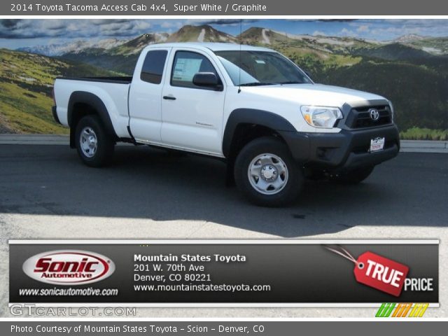 2014 Toyota Tacoma Access Cab 4x4 in Super White