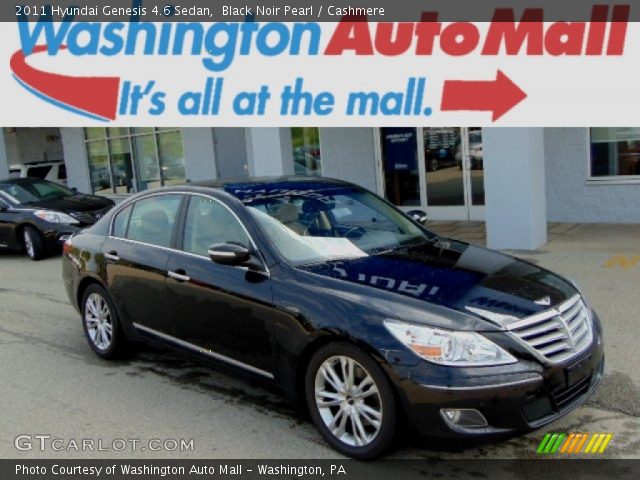2011 Hyundai Genesis 4.6 Sedan in Black Noir Pearl