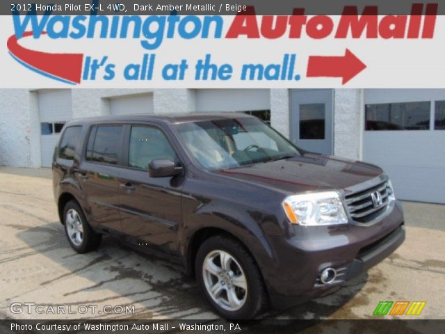 2012 Honda Pilot EX-L 4WD in Dark Amber Metallic
