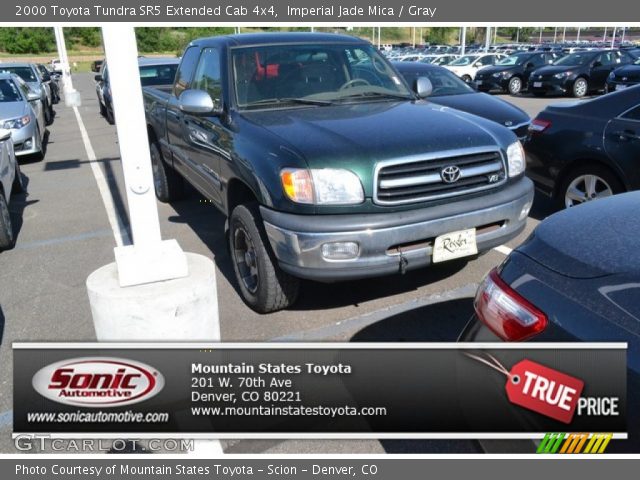 2000 Toyota Tundra SR5 Extended Cab 4x4 in Imperial Jade Mica