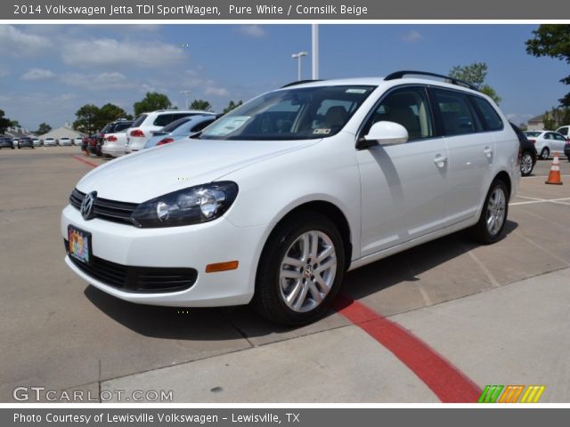2014 Volkswagen Jetta TDI SportWagen in Pure White