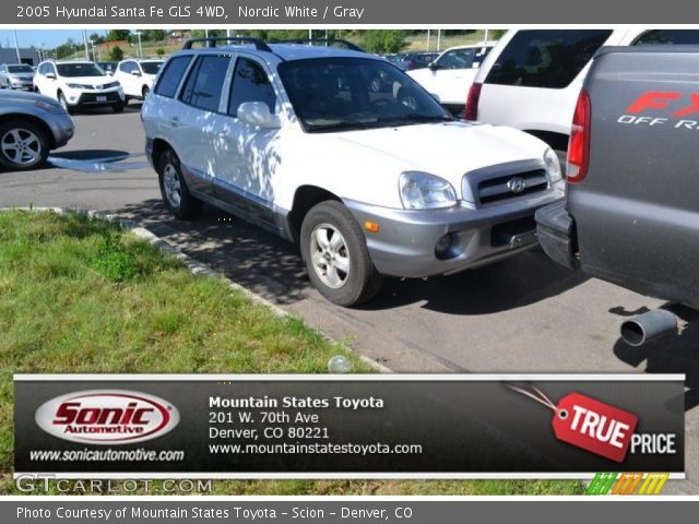 2005 Hyundai Santa Fe GLS 4WD in Nordic White