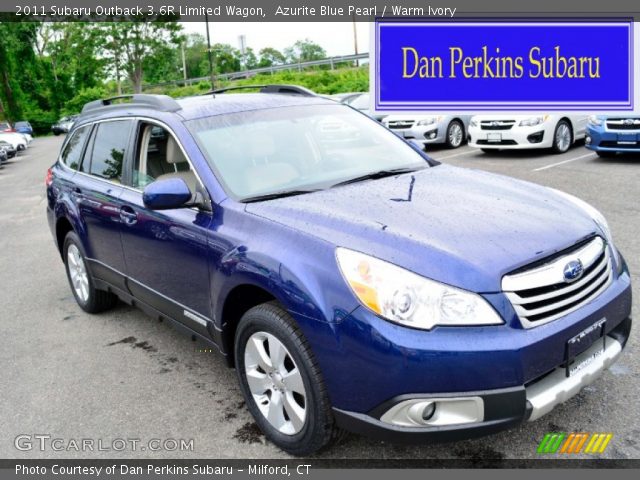 2011 Subaru Outback 3.6R Limited Wagon in Azurite Blue Pearl