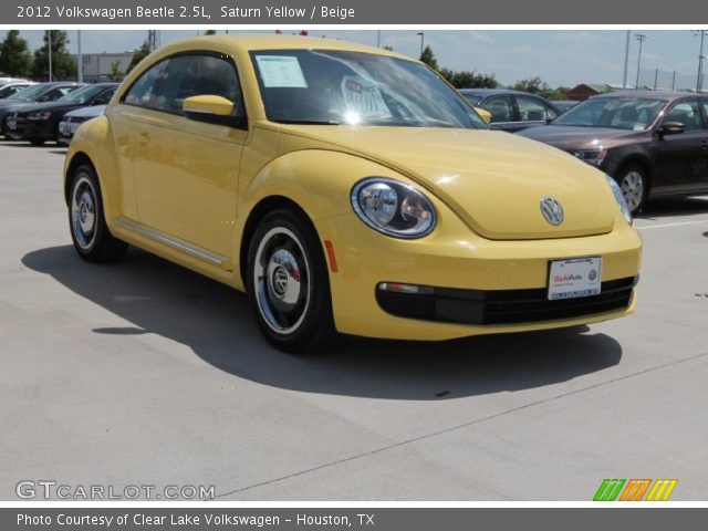2012 Volkswagen Beetle 2.5L in Saturn Yellow