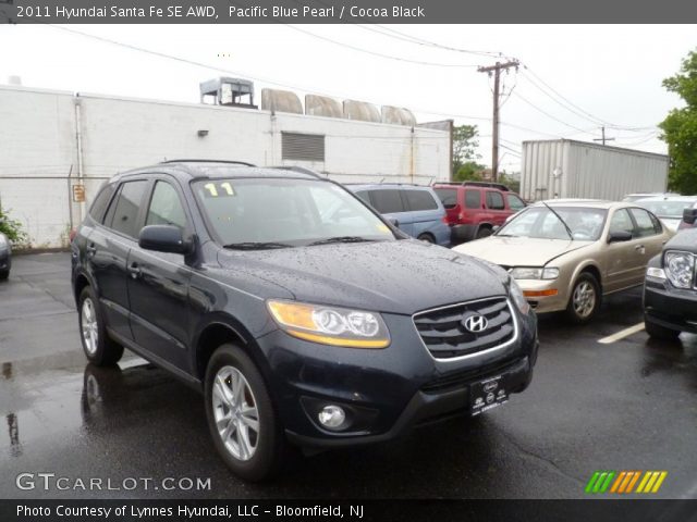 2011 Hyundai Santa Fe SE AWD in Pacific Blue Pearl