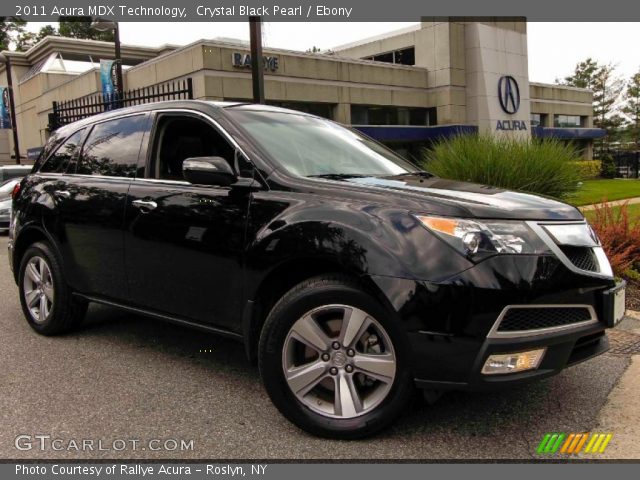 2011 Acura MDX Technology in Crystal Black Pearl
