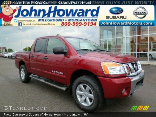 2013 Nissan Titan SV Crew Cab 4x4 in Cayenne Red