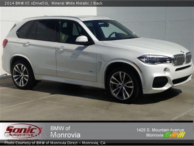 2014 BMW X5 xDrive50i in Mineral White Metallic