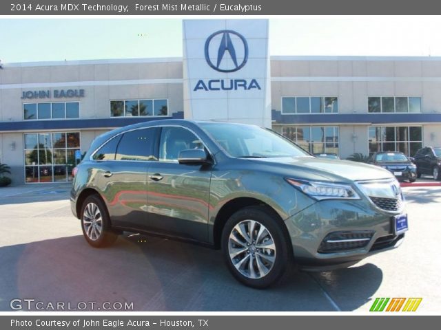 2014 Acura MDX Technology in Forest Mist Metallic