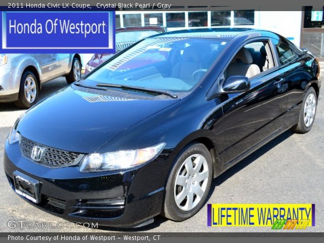 2011 Honda Civic LX Coupe in Crystal Black Pearl