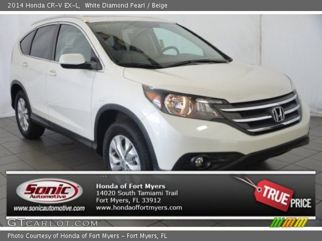 2014 Honda CR-V EX-L in White Diamond Pearl