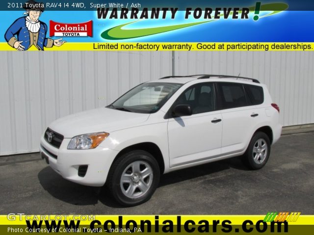 2011 Toyota RAV4 I4 4WD in Super White