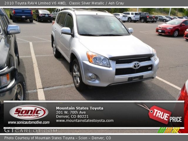 2010 Toyota RAV4 Limited V6 4WD in Classic Silver Metallic