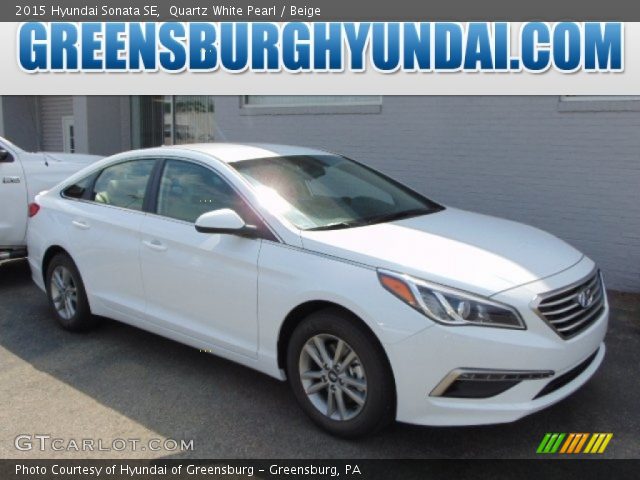 2015 Hyundai Sonata SE in Quartz White Pearl