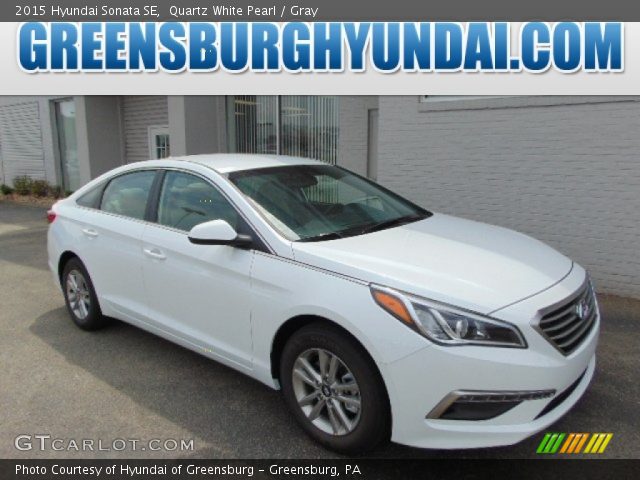 2015 Hyundai Sonata SE in Quartz White Pearl