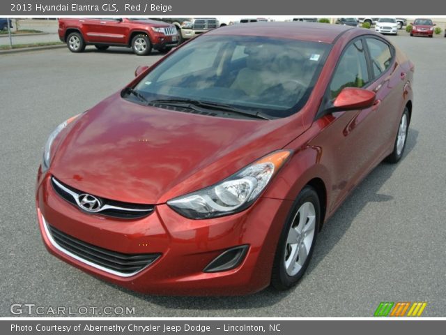2013 Hyundai Elantra GLS in Red