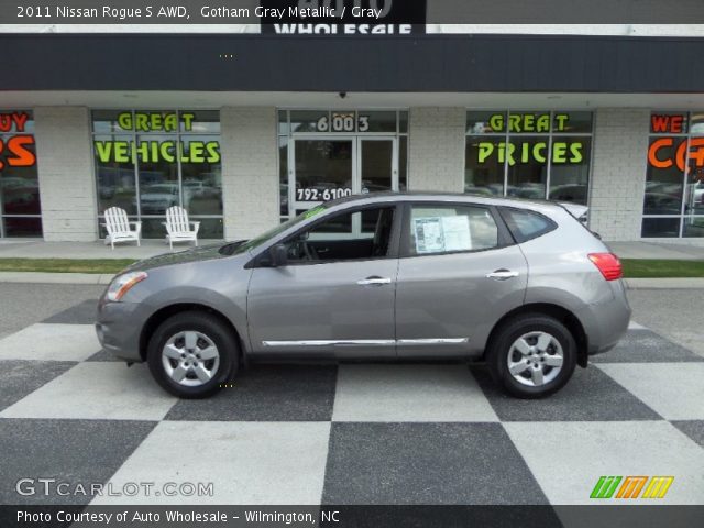 2011 Nissan Rogue S AWD in Gotham Gray Metallic