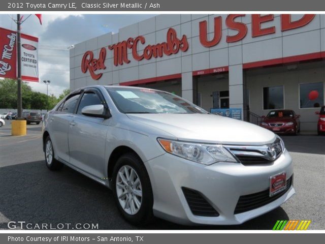 2012 Toyota Camry LE in Classic Silver Metallic