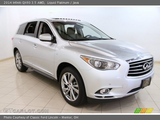 2014 Infiniti QX60 3.5 AWD in Liquid Platinum