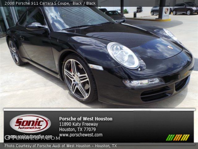 2008 Porsche 911 Carrera S Coupe in Black