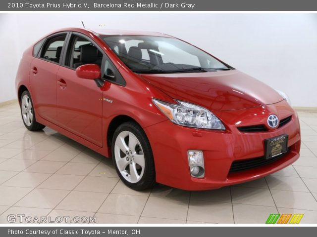 2010 Toyota Prius Hybrid V in Barcelona Red Metallic