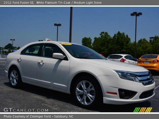 2012 Ford Fusion SE in White Platinum Tri-Coat