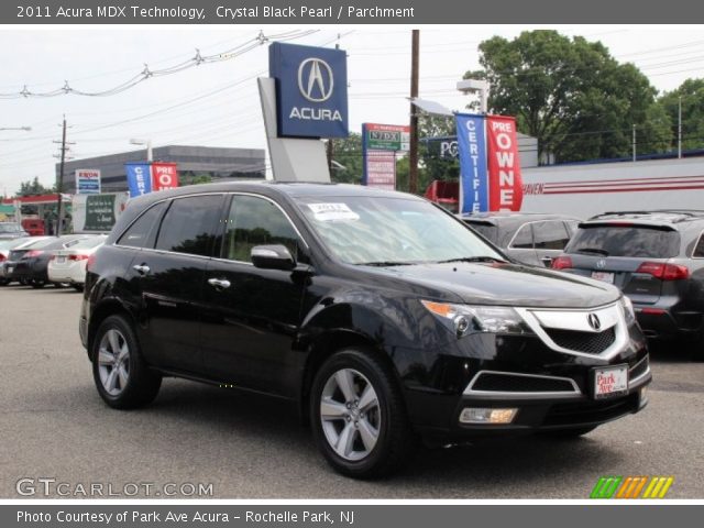 2011 Acura MDX Technology in Crystal Black Pearl