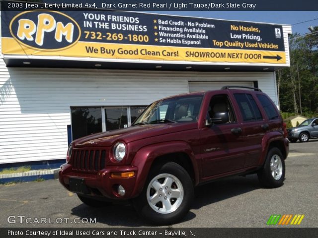 2003 Jeep Liberty Limited 4x4 in Dark Garnet Red Pearl