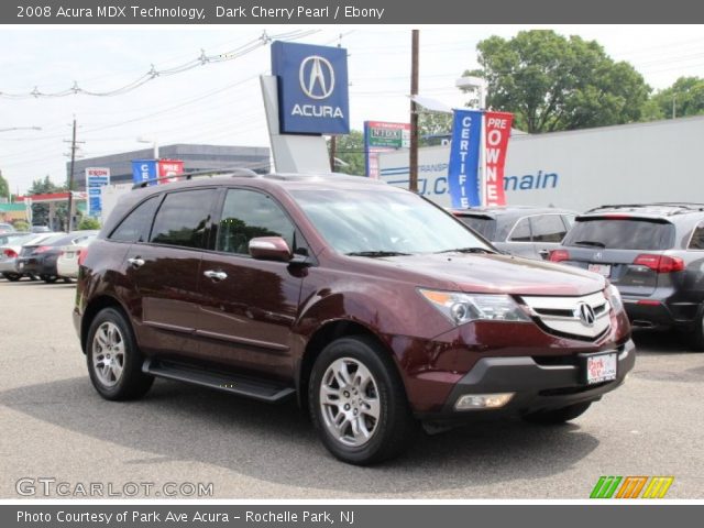2008 Acura MDX Technology in Dark Cherry Pearl