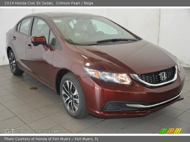 2014 Honda Civic EX Sedan in Crimson Pearl
