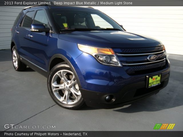 2013 Ford Explorer Limited in Deep Impact Blue Metallic