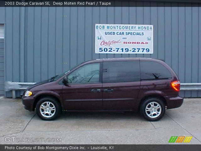 2003 Dodge Caravan SE in Deep Molten Red Pearl
