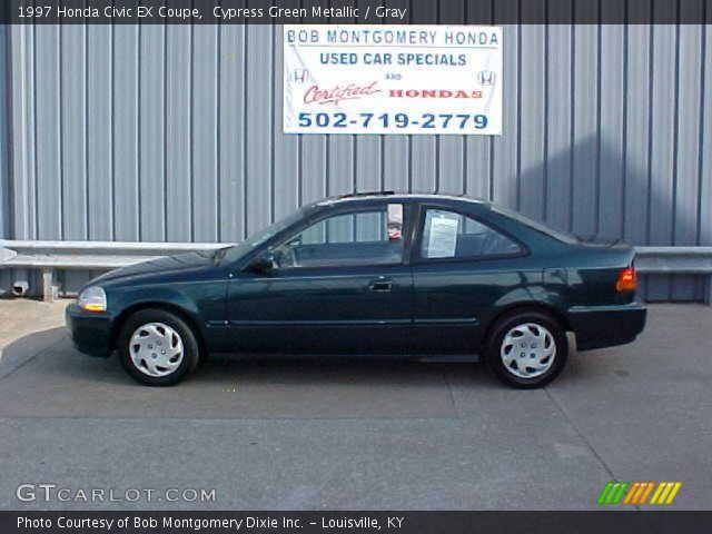 1997 Honda Civic EX Coupe in Cypress Green Metallic