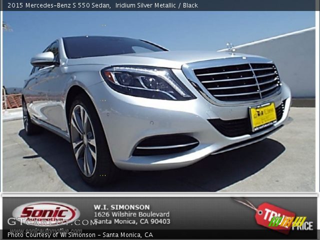 2015 Mercedes-Benz S 550 Sedan in Iridium Silver Metallic