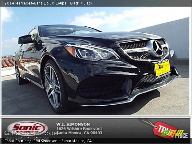 2014 Mercedes-Benz E 550 Coupe in Black