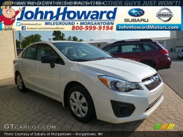 2014 Subaru Impreza 2.0i 4 Door in Satin White Pearl
