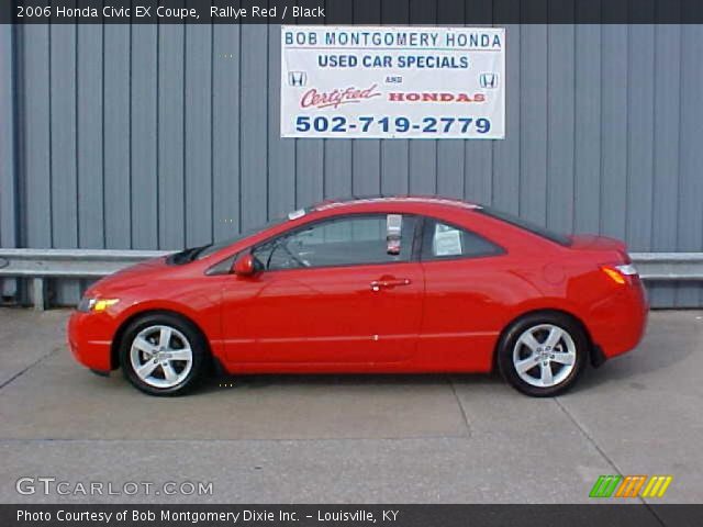 2006 Honda Civic EX Coupe in Rallye Red