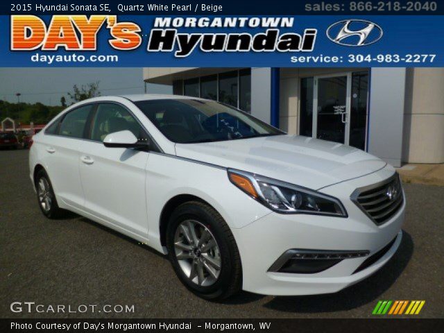 2015 Hyundai Sonata SE in Quartz White Pearl
