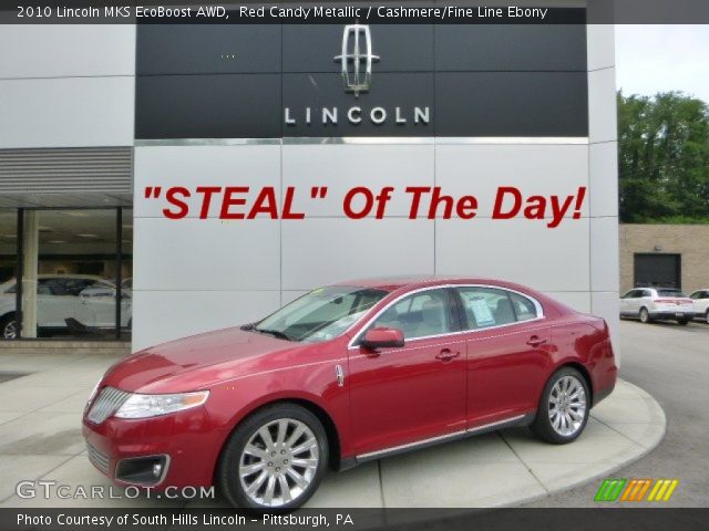 2010 Lincoln MKS EcoBoost AWD in Red Candy Metallic