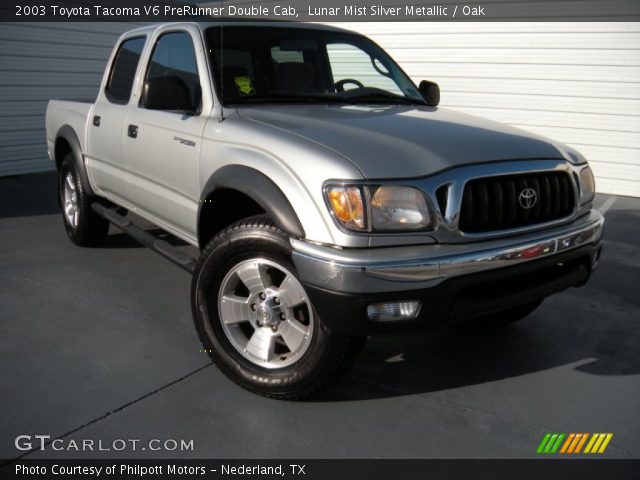 2003 Toyota Tacoma V6 PreRunner Double Cab in Lunar Mist Silver Metallic