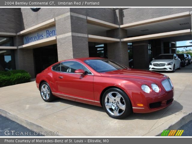 2004 Bentley Continental GT  in Umbrian Red