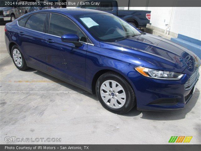 2014 Ford Fusion S in Deep Impact Blue