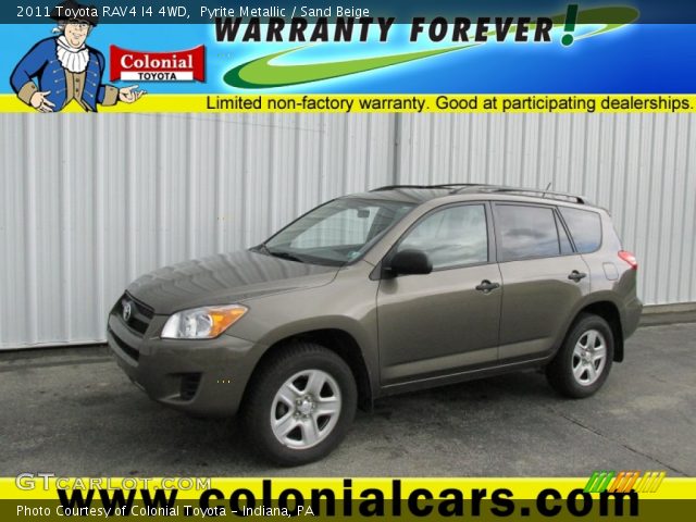 2011 Toyota RAV4 I4 4WD in Pyrite Metallic