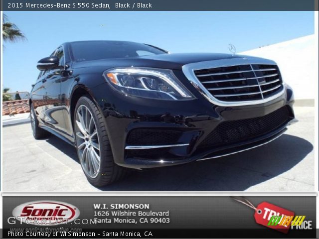 2015 Mercedes-Benz S 550 Sedan in Black