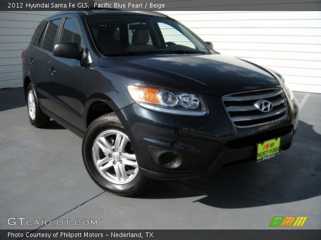 2012 Hyundai Santa Fe GLS in Pacific Blue Pearl