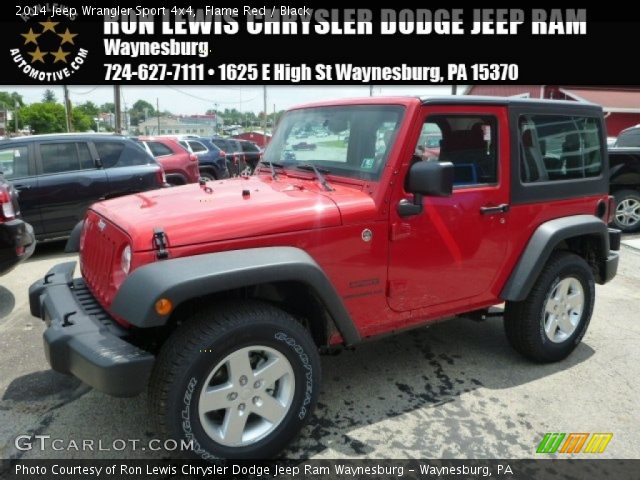 2014 Jeep Wrangler Sport 4x4 in Flame Red